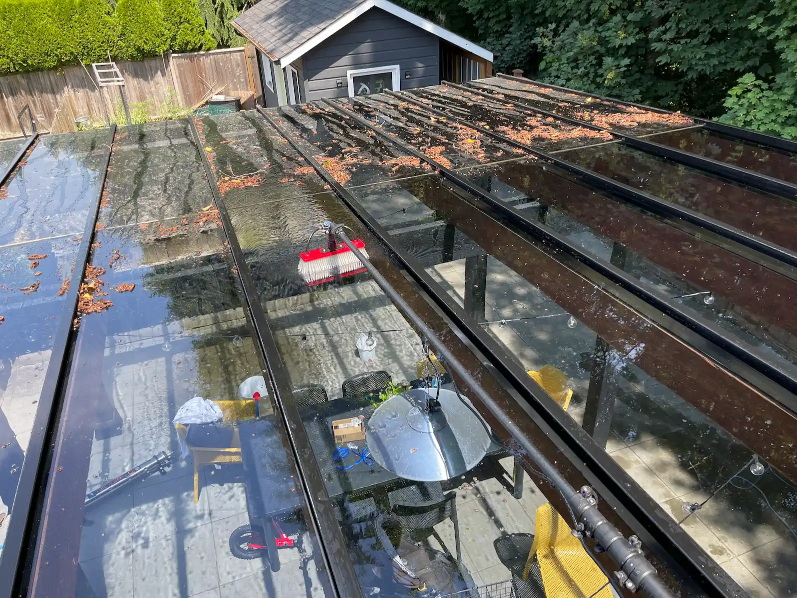 Glass Awning cleaning