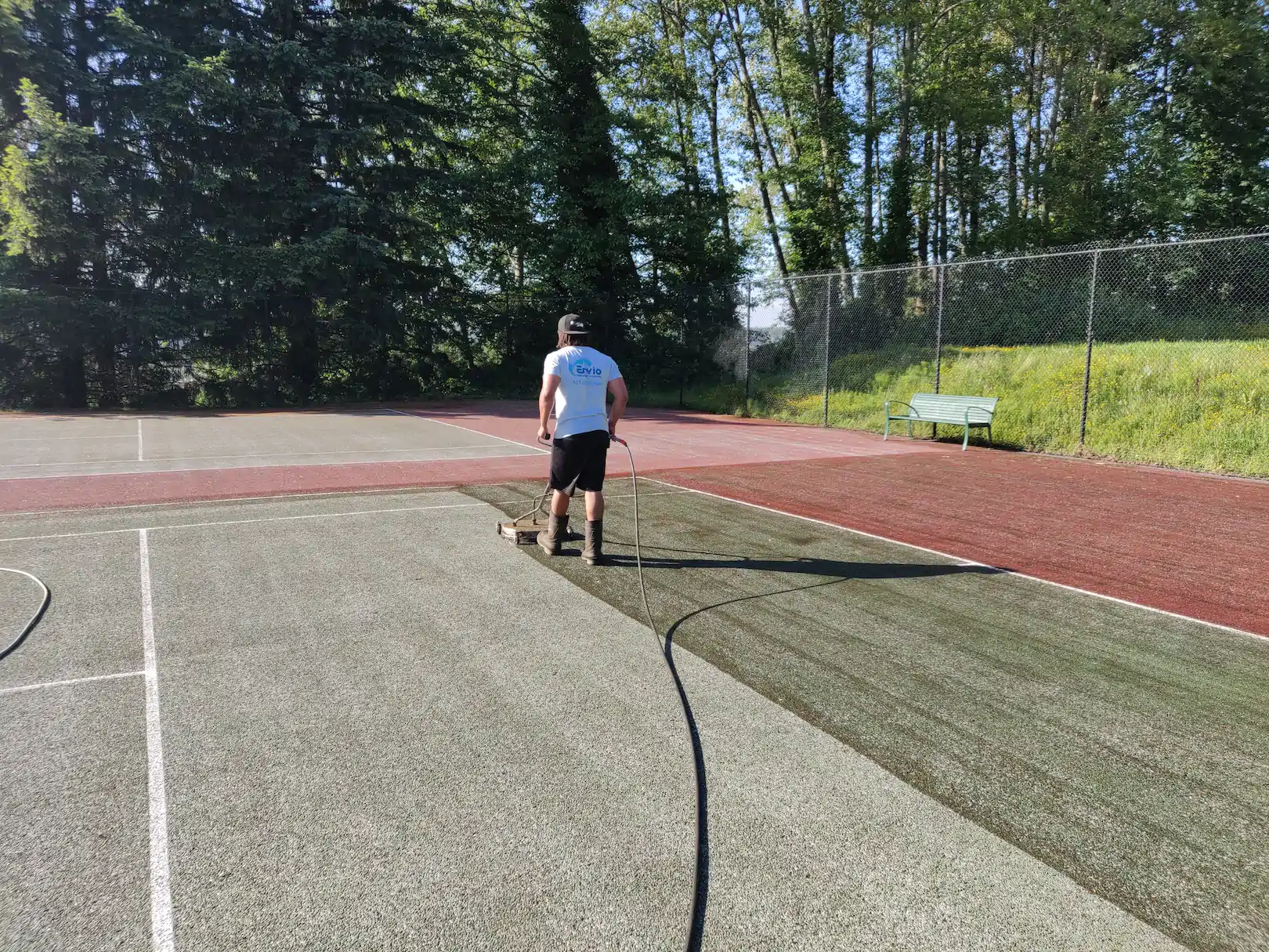 North Vancouver City Tennis Court Cleaning